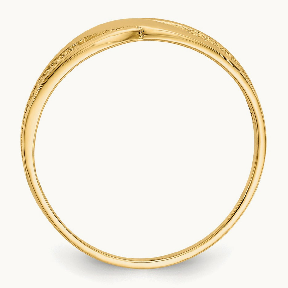 Polished Filigree Ring, 14K