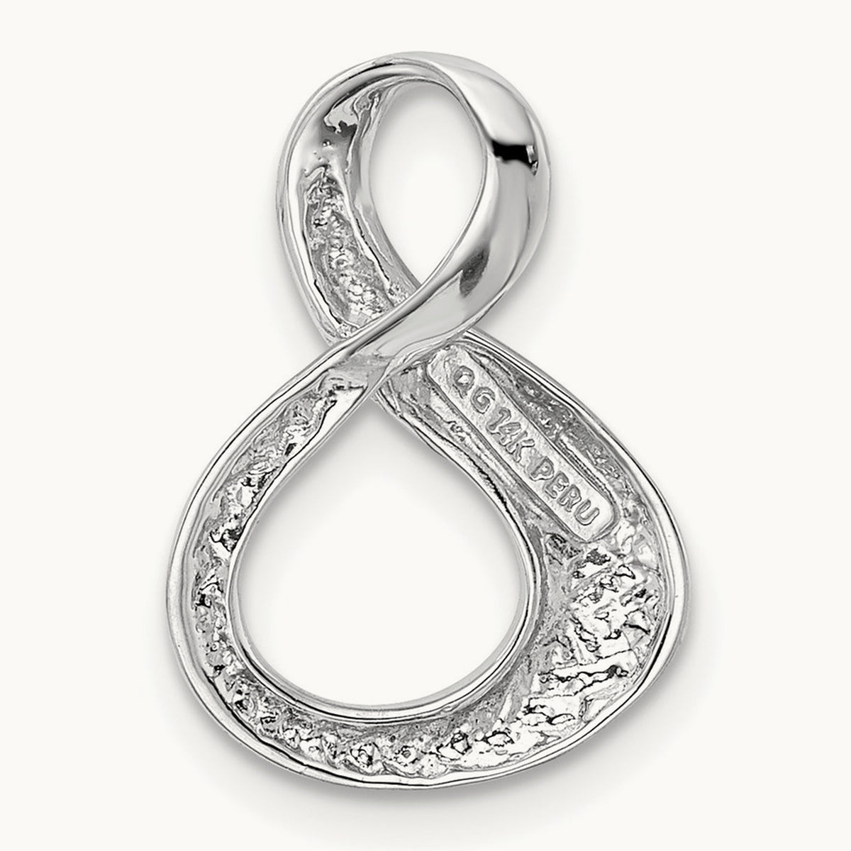 Slide, 14K White Gold