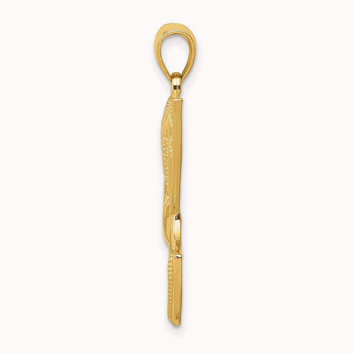 Nefertiti Profile Pendant, 14K