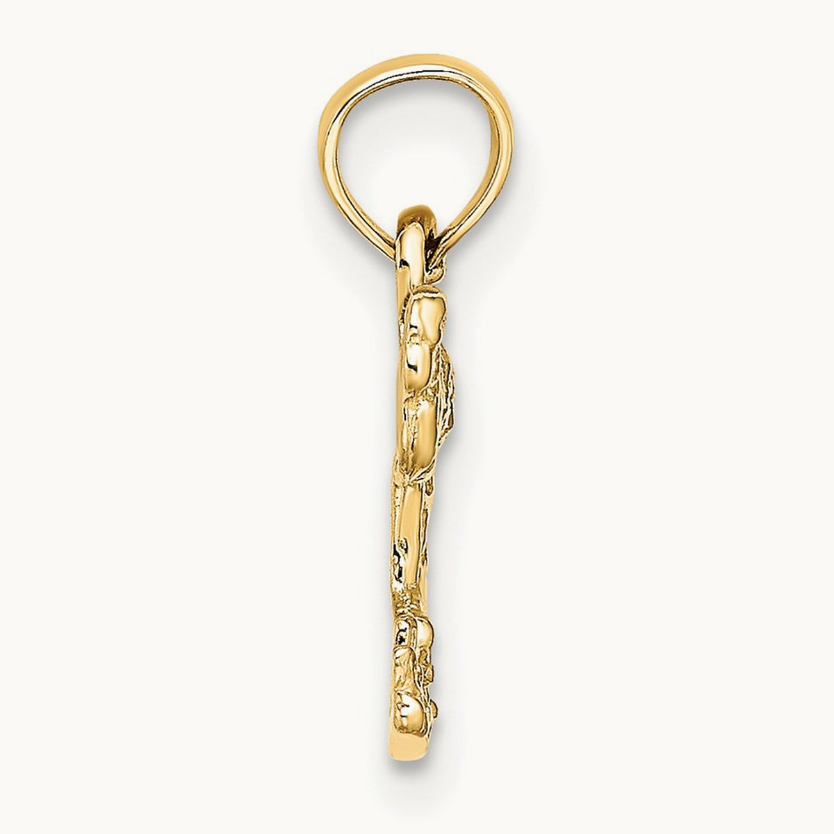 Mini Flamingo Charm, 14K