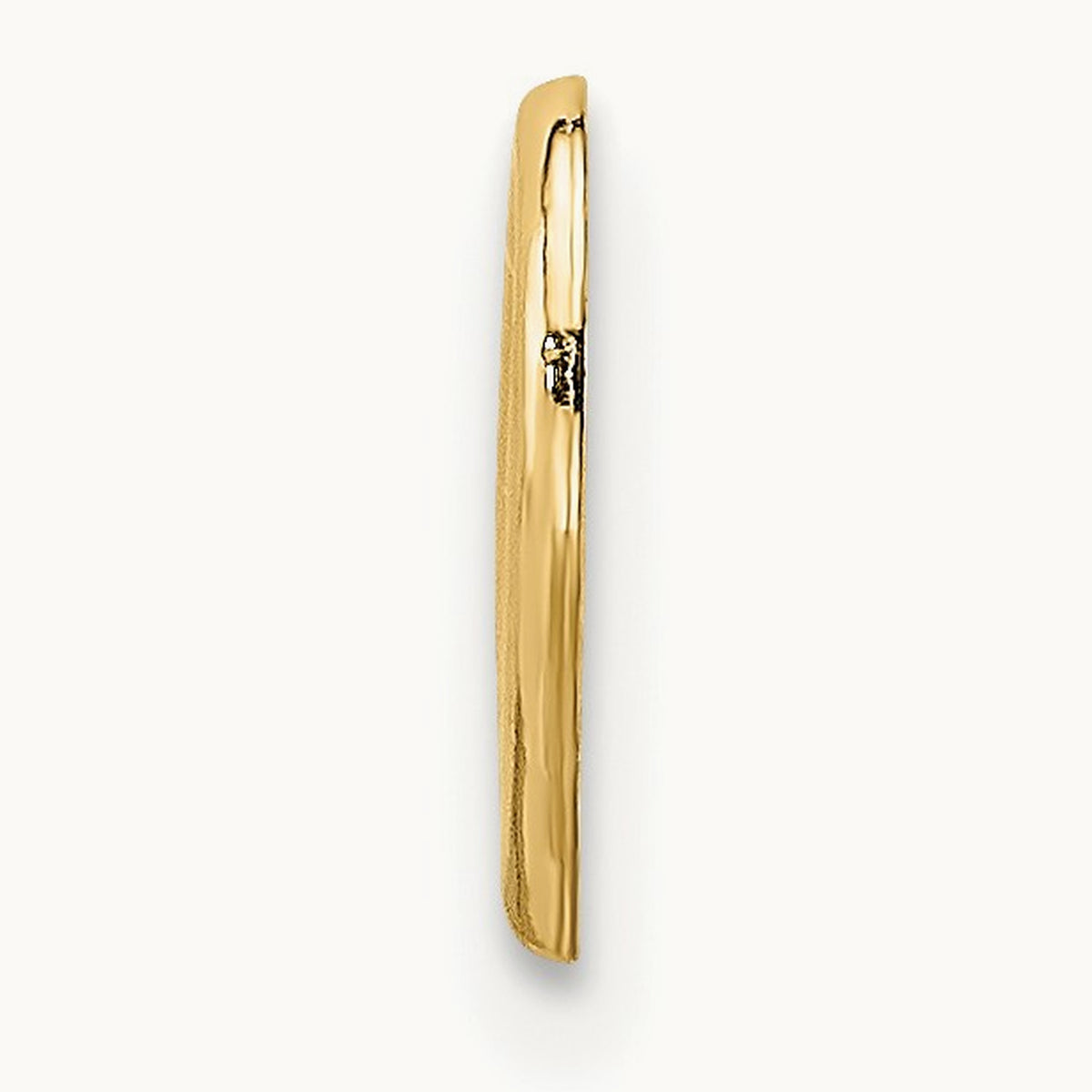 Polished Mini Floating Heart Slide — 14K Yellow Gold