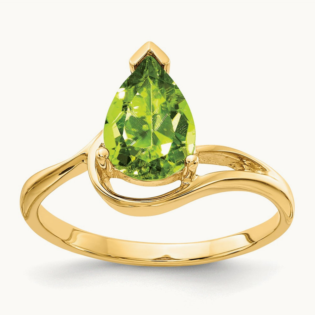 Pear Peridot ring — photo set