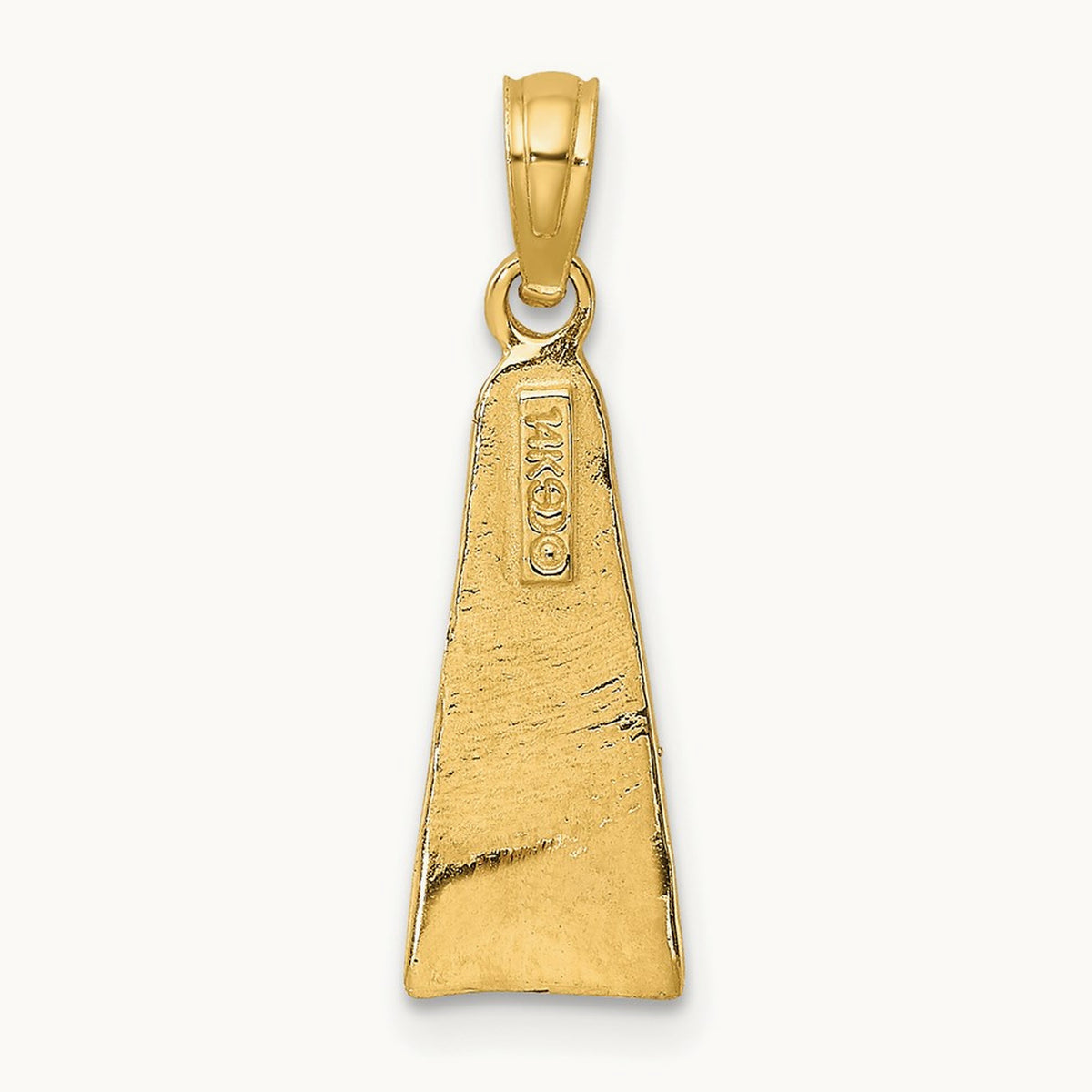 Scuba Flipper Charm — 14K Yellow Gold