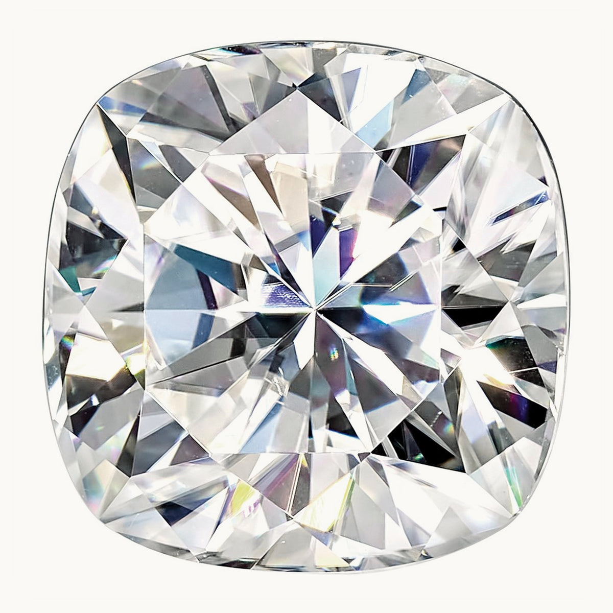 Cushion True Light G-H-I Moissanite, 8mm