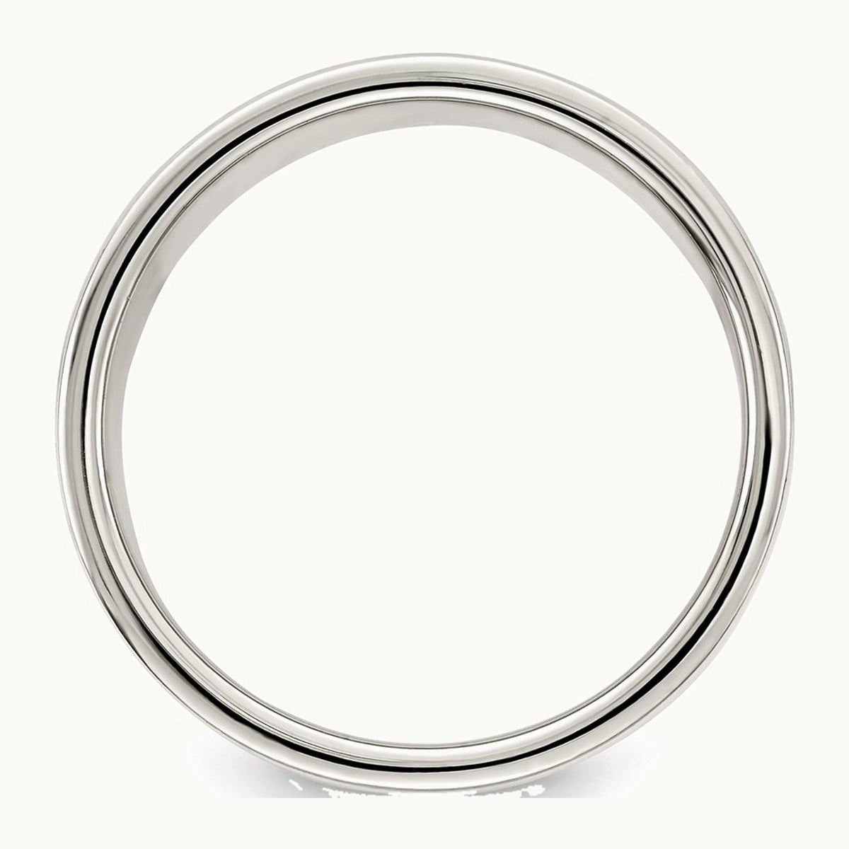 Sterling Silver 8mm Lightweight Flat Band
