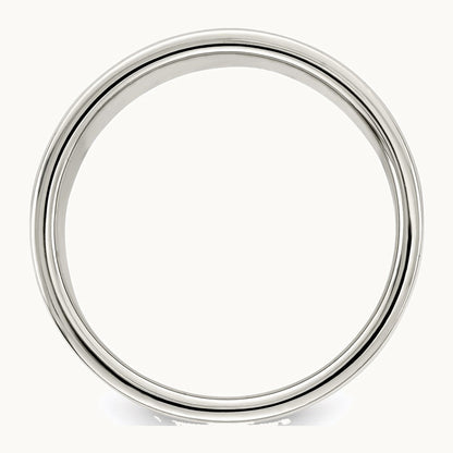 Sterling Silver 8mm Lightweight Flat Band