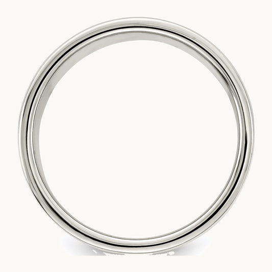 Sterling Silver 8mm Lightweight Flat Band