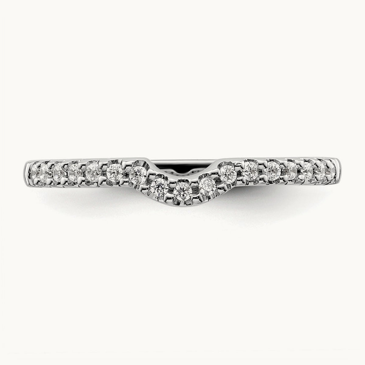 Diamond Wedding Band, 14K White Gold