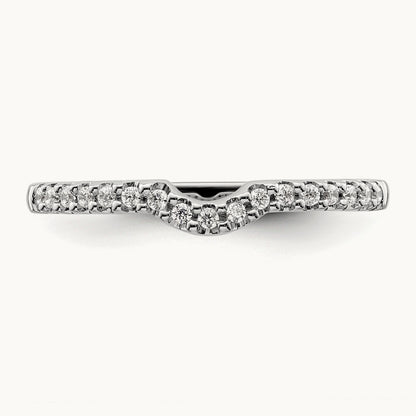 Diamond Wedding Band, 14K White Gold