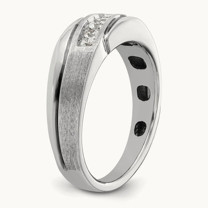 With Black RH Men's Ring, 0.25 ct tw Lab-Grown Diamond