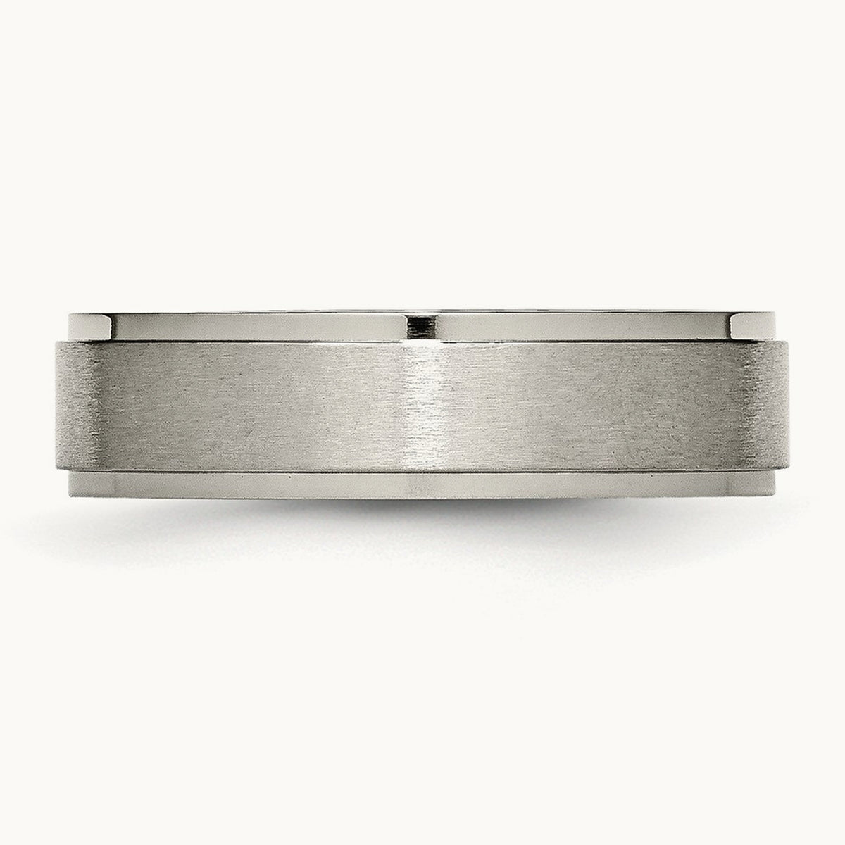 Brushed Center Ridged Edge Band — photo set (2)
