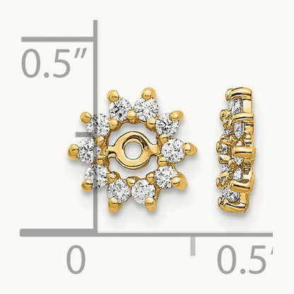 AA Diamond Earring Jacket, 14K