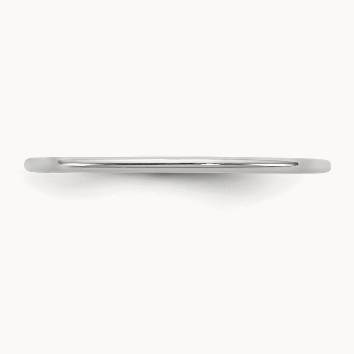 Standard Comfort Fit Band, 1mm, 10K White Gold
