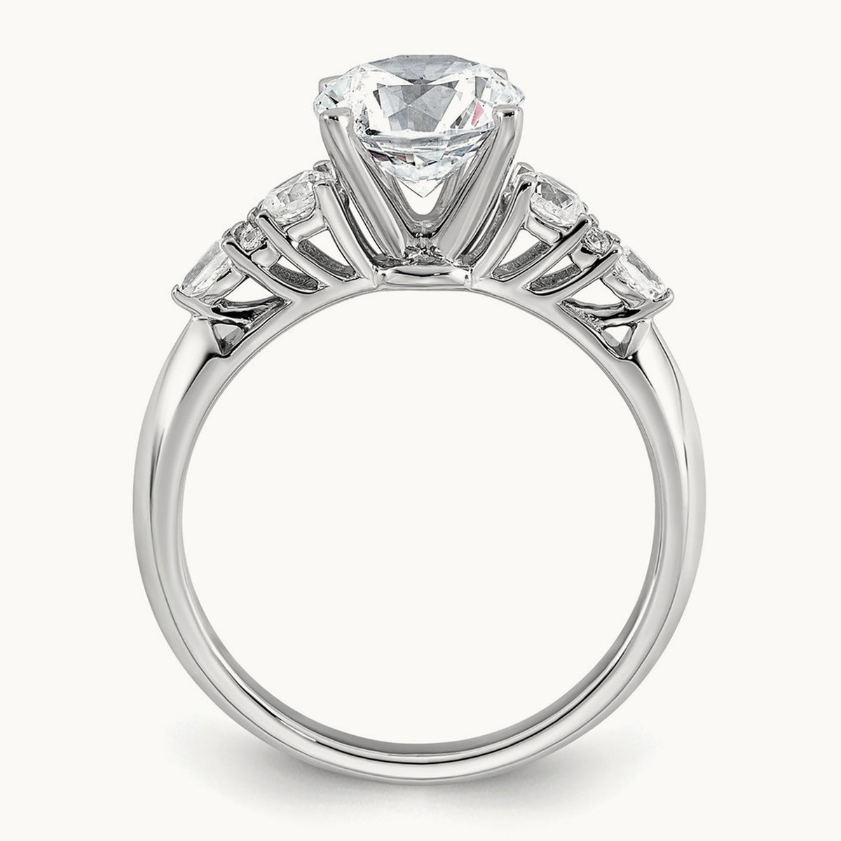 Round Engagement Ring, 1.75 ct tw Lab-Grown Diamond