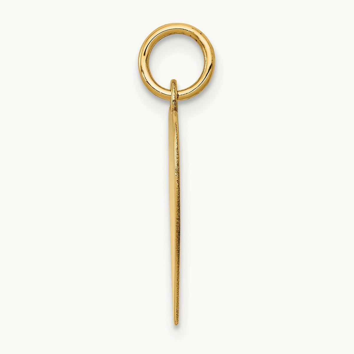 Plain .011 Gauge Heart Engravable Disc Charm — 14K Yellow Gold