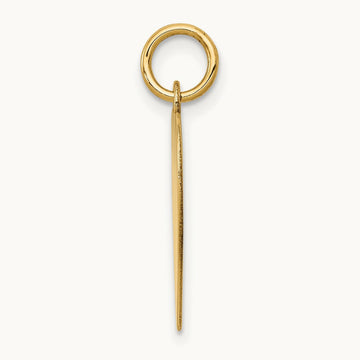 Plain .011 Gauge Heart Engravable Disc Charm — 14K Yellow Gold