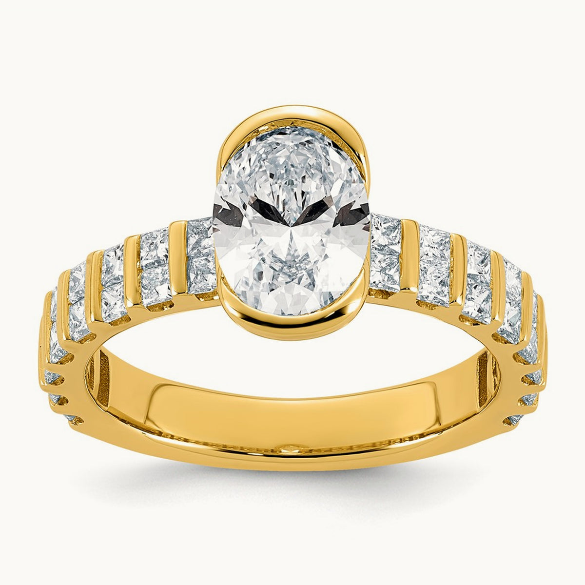 Oval Center Ring, 2.50 ct tw Lab-Grown Diamond