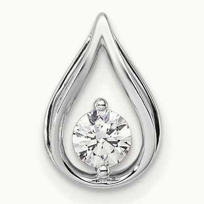 Teardrop Chain Slide, 0.25-0.75 ct tw Lab-Grown Diamond