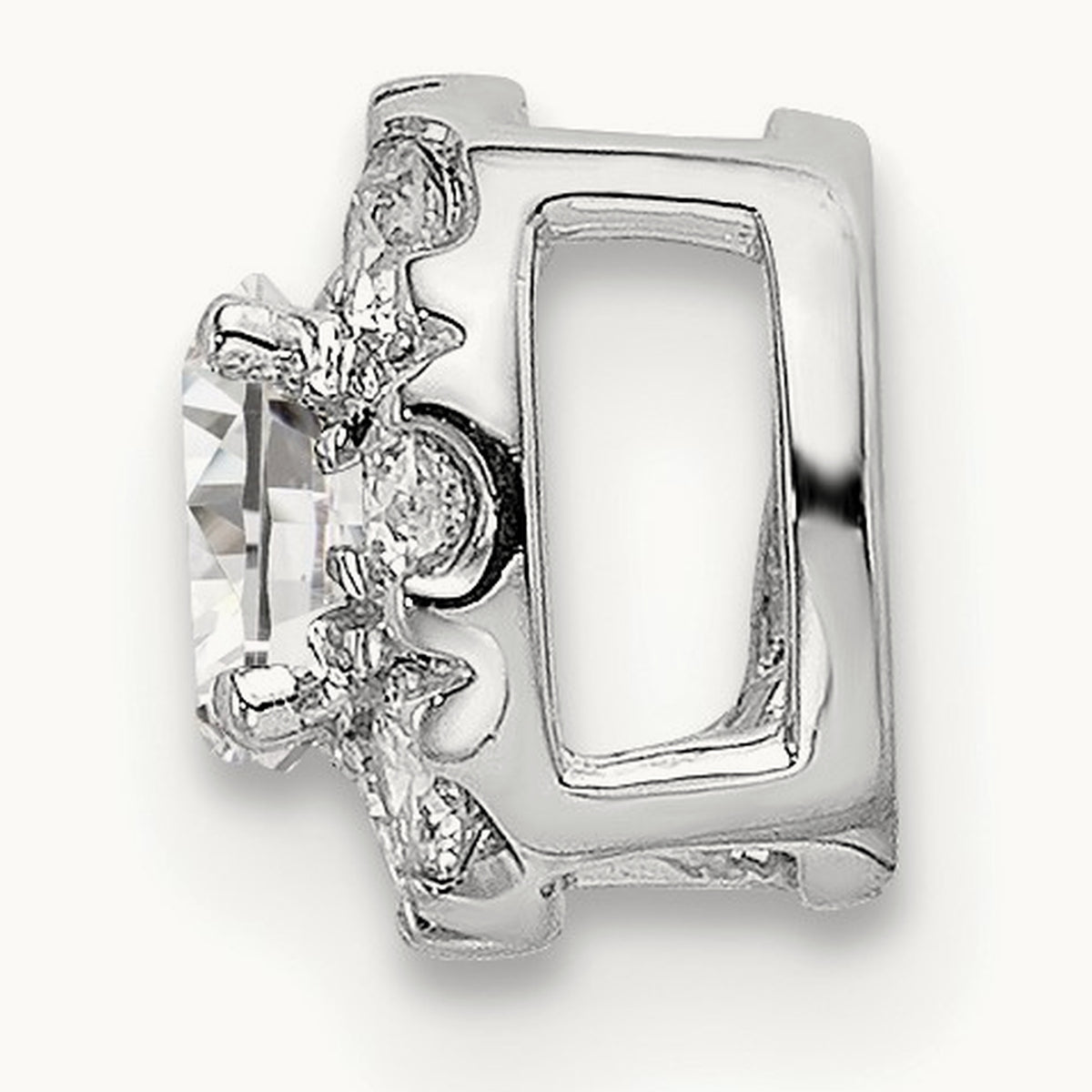 Cushion Halo Slide Pendant, 0.25-1.00 ct tw Lab-Grown Diamond — 1/3 ct, 14K White Gold