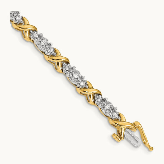 X Fancy Bracelet, 0.50 ct tw Lab-Grown Diamond