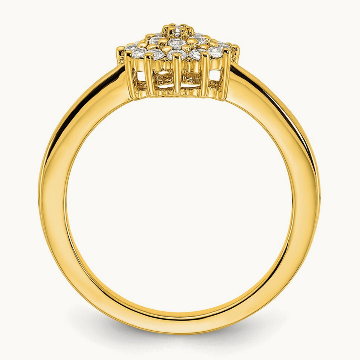 Cluster Ring — 14K Yellow Gold, 7
