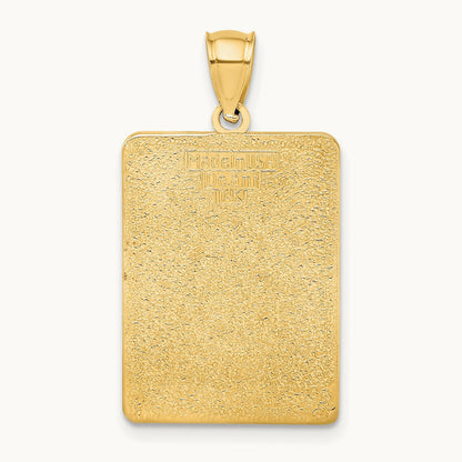 Enamel Mile Marker 0/ KEY WEST Charm, 14K