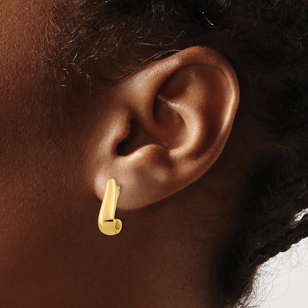Polished Post Earrings — Leslie's — 14K Yellow Gold