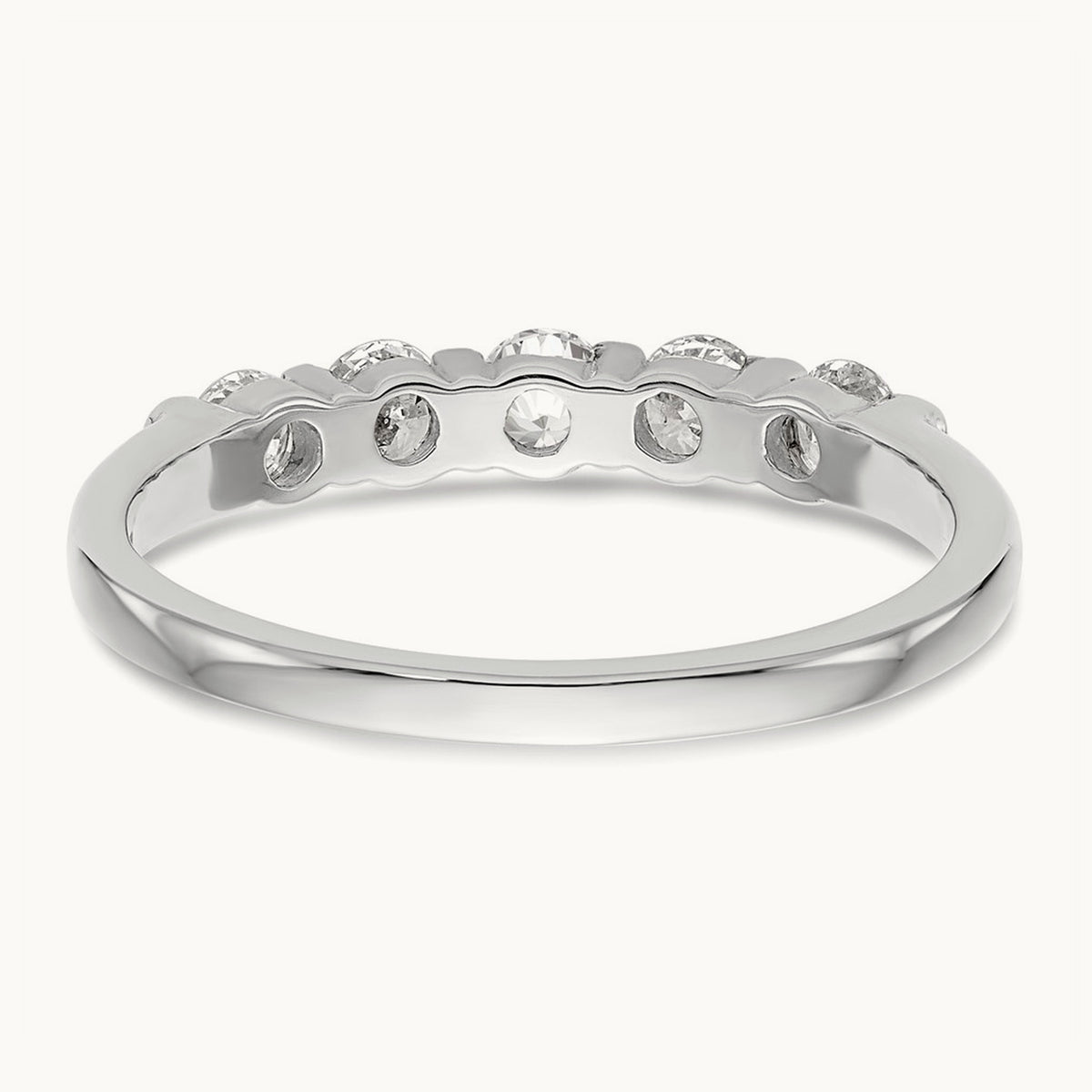 5-Stone Diamond Band, 14K White Gold
