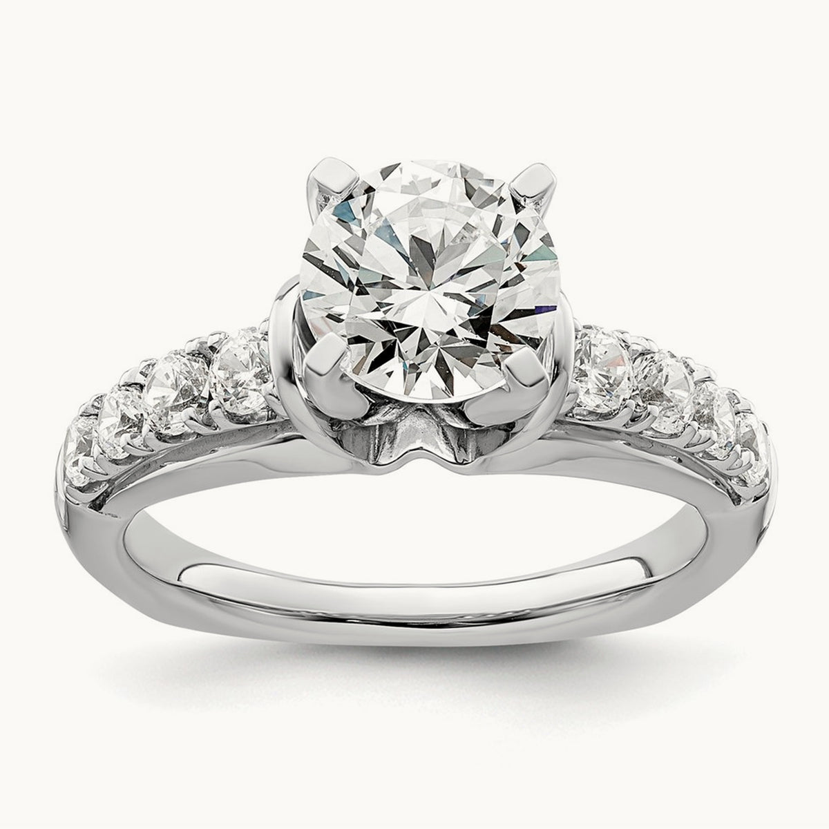 Semi-Mount Engagement Ring, 0.50 ct tw Lab-Grown Diamond