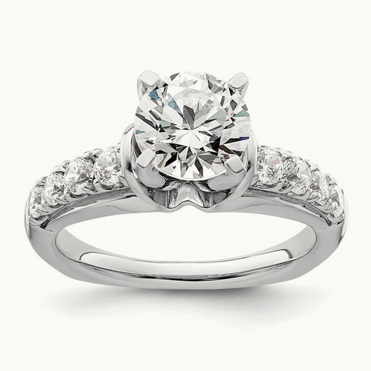 Semi-Mount Engagement Ring, 0.50 ct tw Lab-Grown Diamond