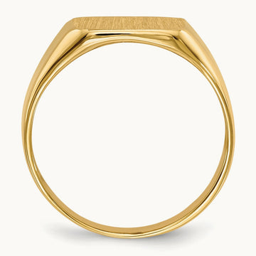 Open Back Mens Signet Ring — photo set