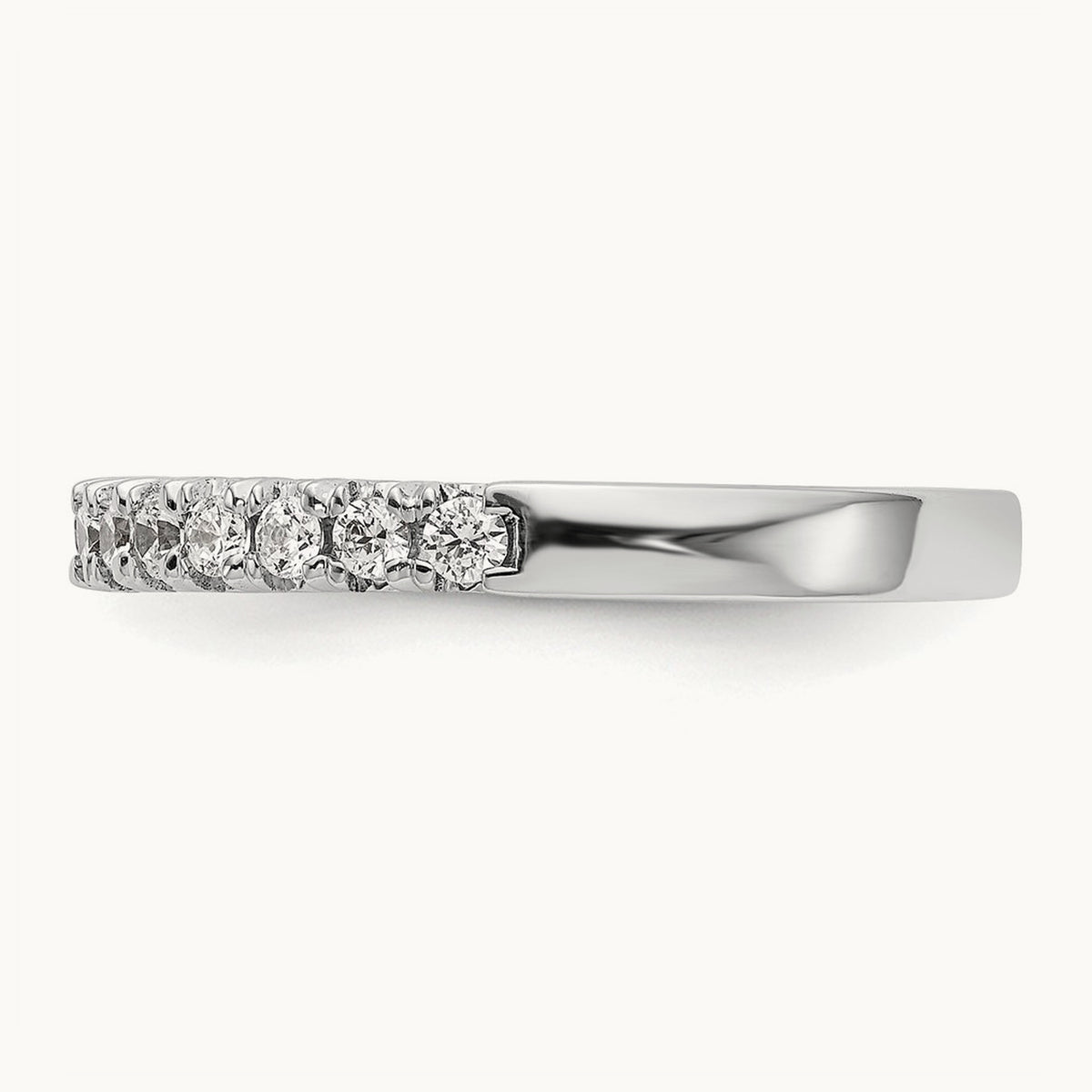 Diamond Wedding Band, 14K White Gold