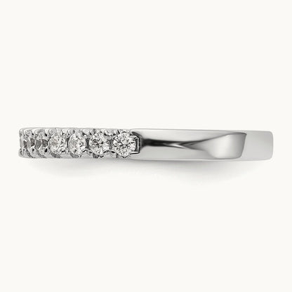 Diamond Wedding Band, 14K White Gold