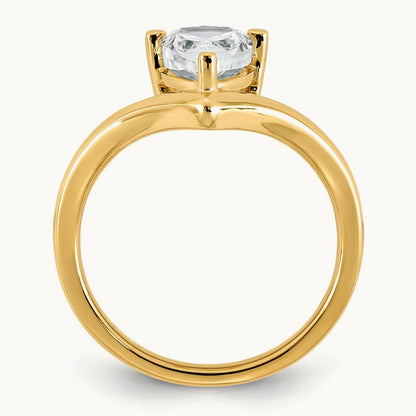 Pear Ring, 1.50 ct tw Lab-Grown Diamond