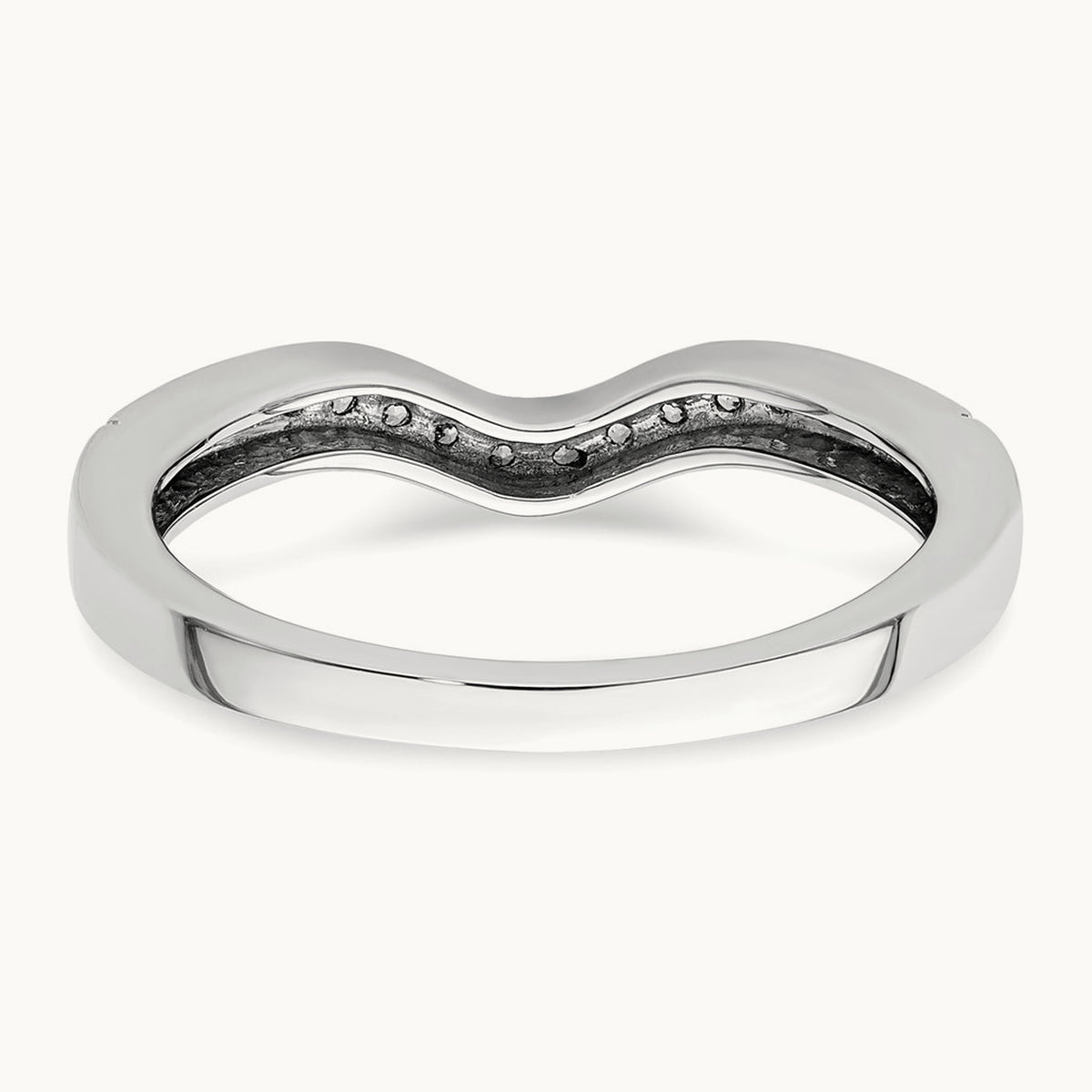 Diamond Wedding Band, 14K White Gold