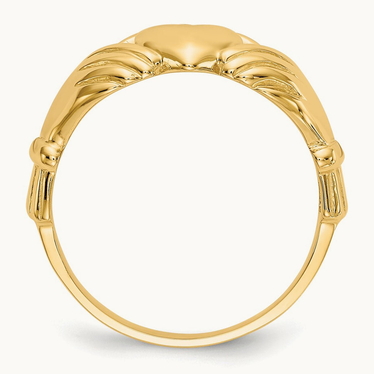 Men's Claddagh Ring, 14K