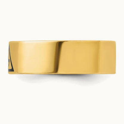IBGoodman Men's Enameled 14th Degree Grand Elect Masonic Ring, 14K