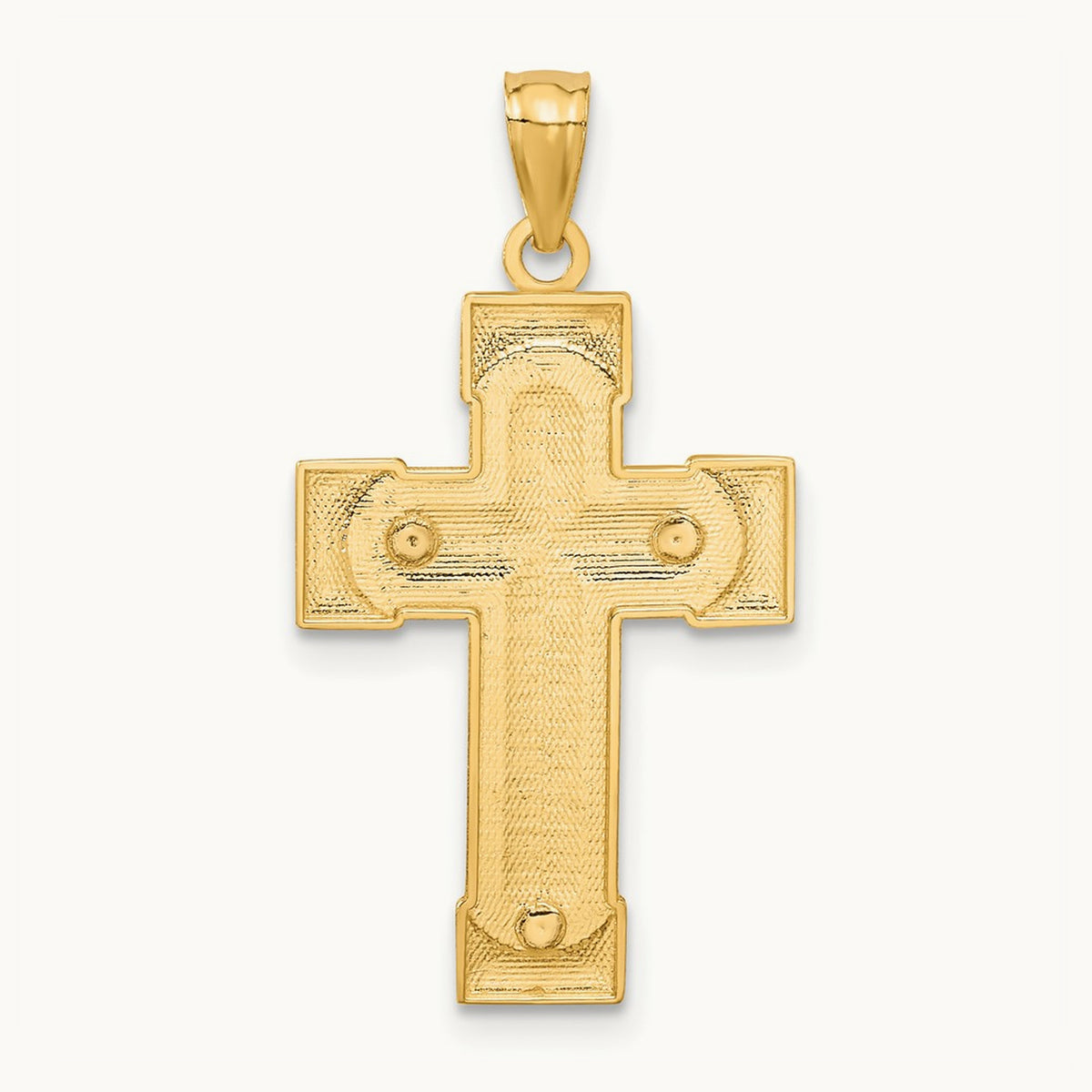 Crucifix Pendant, 14K Two-tone