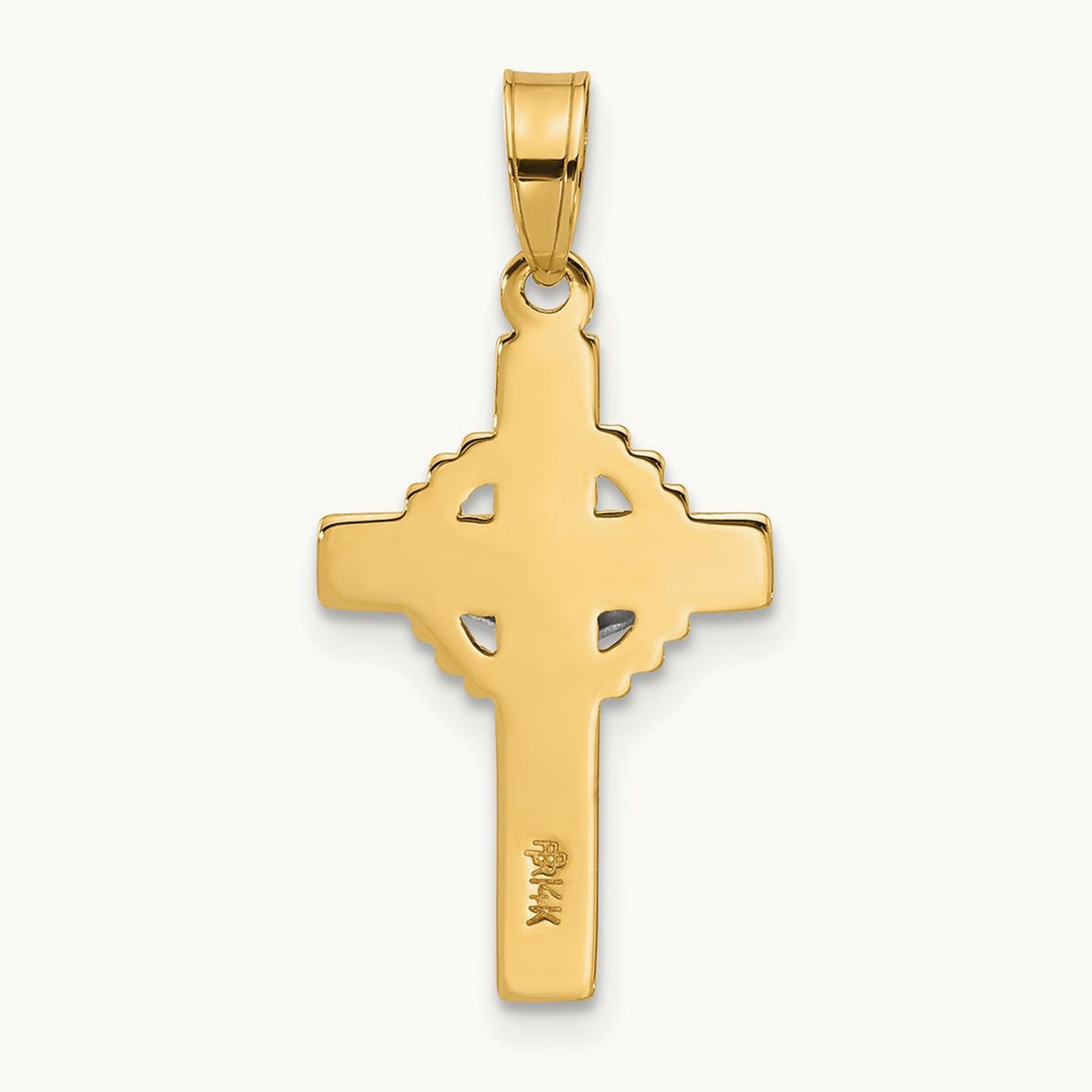 Hollow INRI Crucifix Pendent — 24.9mm