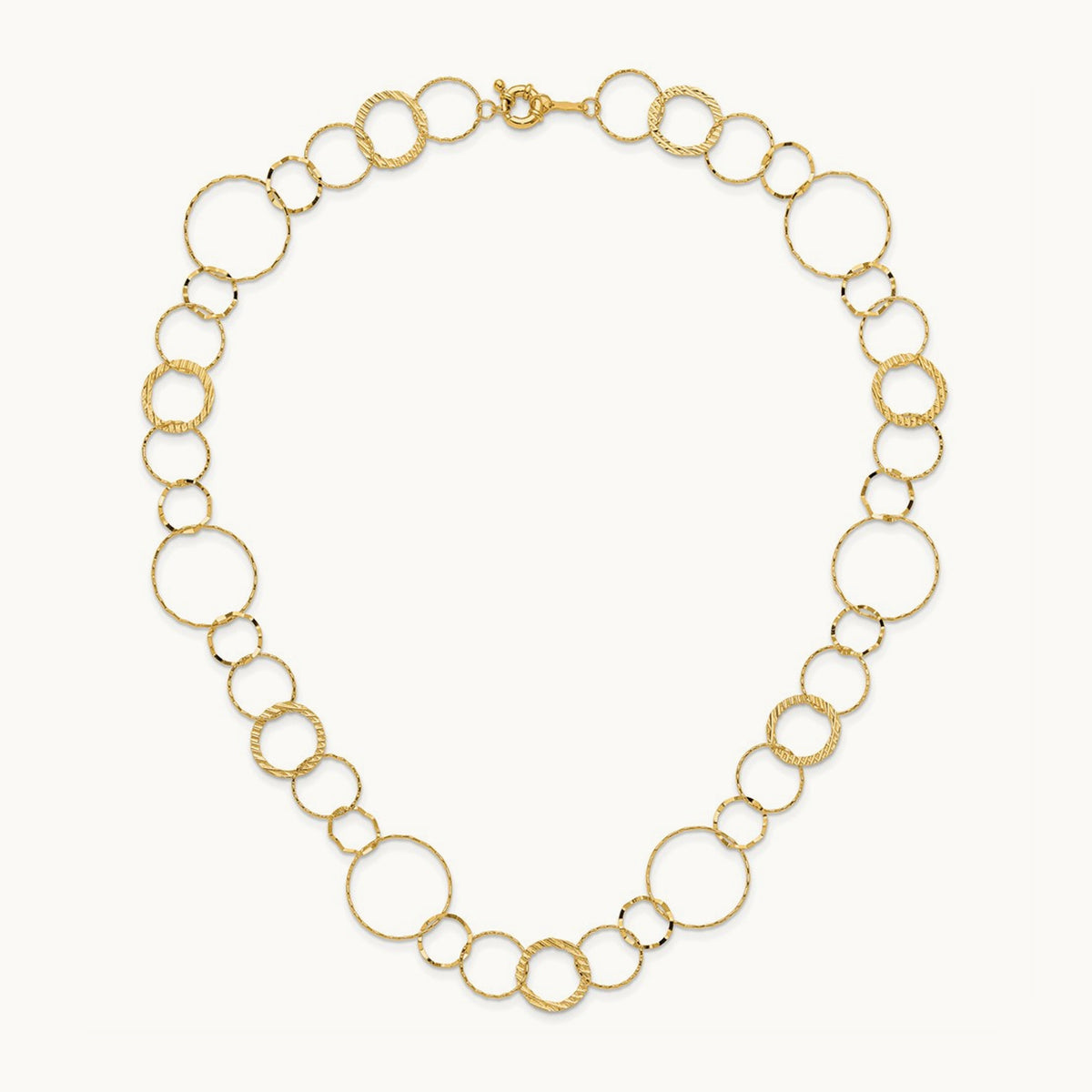 Combo Circle Chain, 14K Yellow