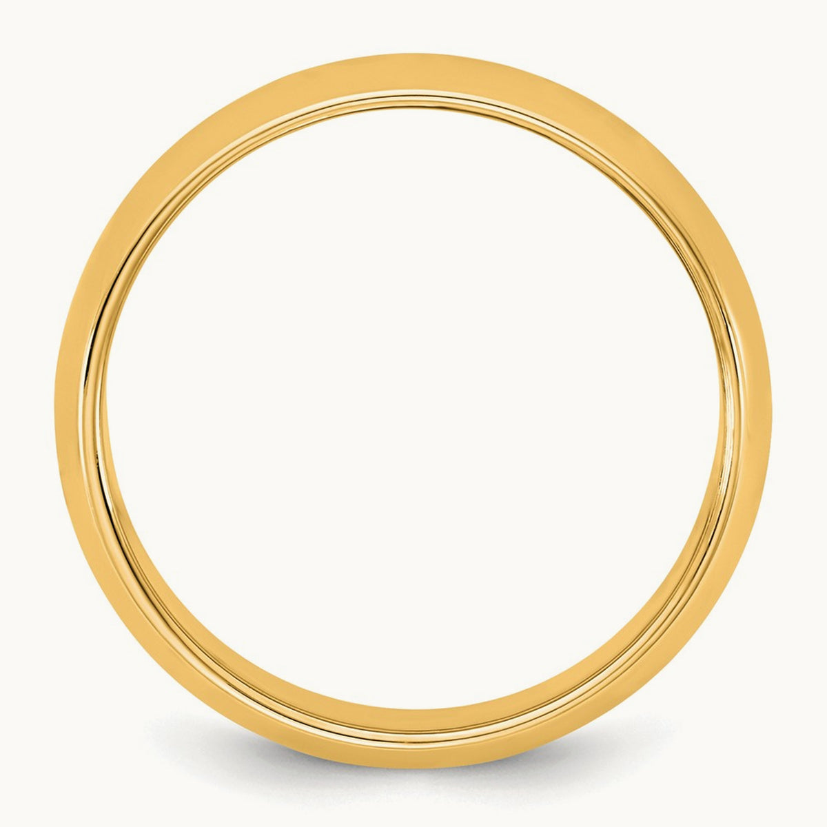Half Round Band — 14K Yellow Gold