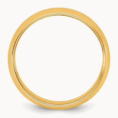 Half Round Band — 14K Yellow Gold