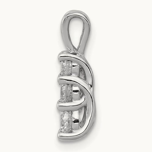 Three Stone Pendant, 0.50 ct tw Lab-Grown Diamond