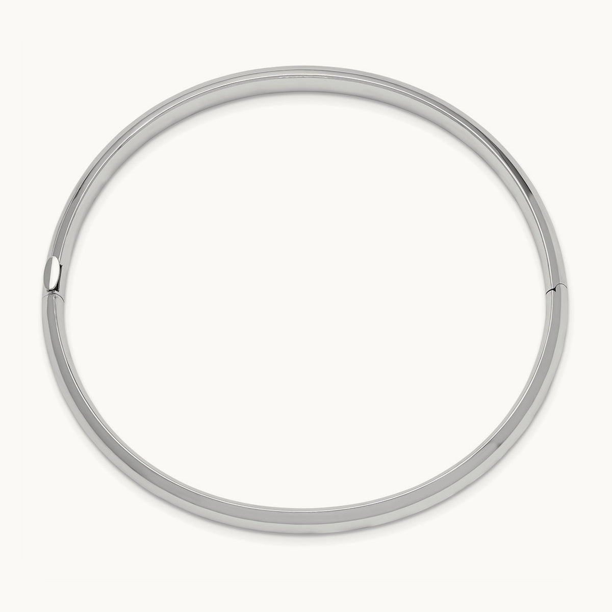High Polished Hinged Bangle — 6.00mm