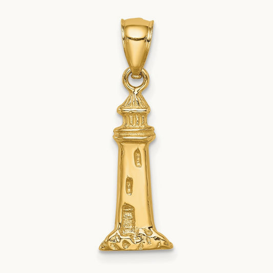 Lighthouse Pendant, 14K