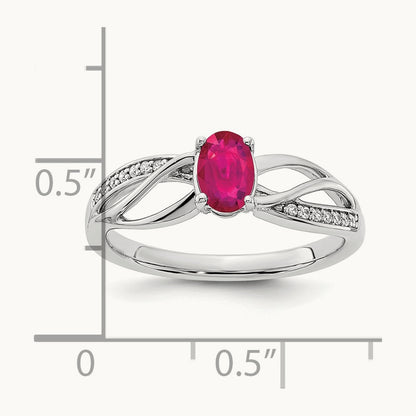 Polished Ruby and Diamond Ring — photo set