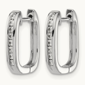 Diamond Complete Hinged Hoop Earrings — photo set