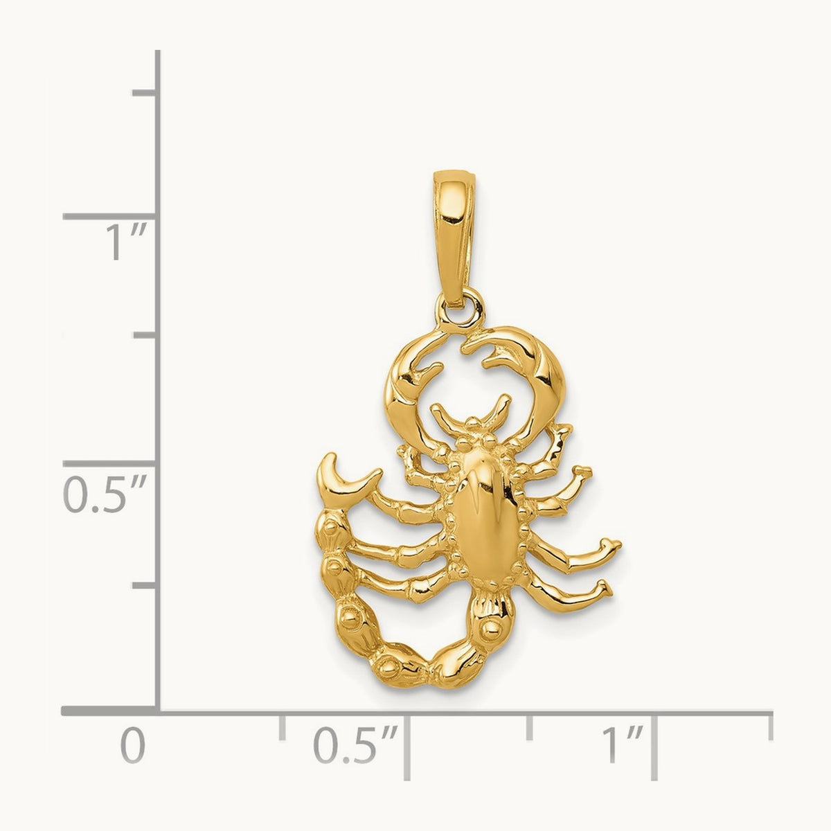 Scorpion Pendant, 14K