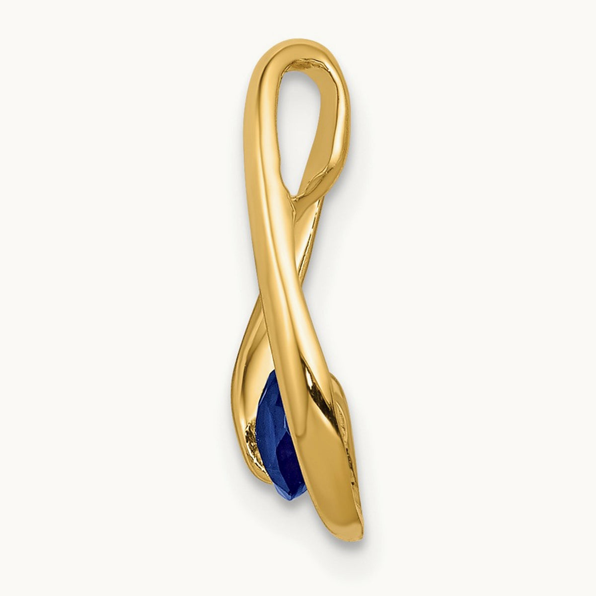 Sapphire Pendant — 14K Yellow Gold