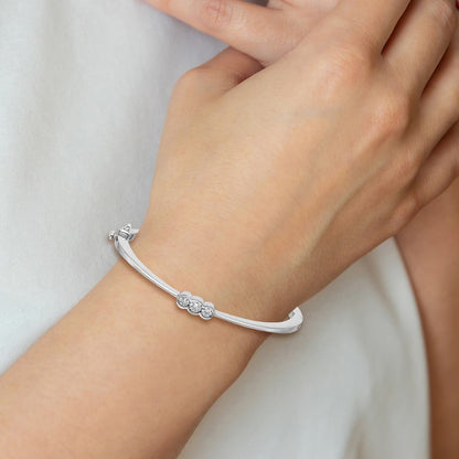 AA Diamond Hinged Bangle — photo set
